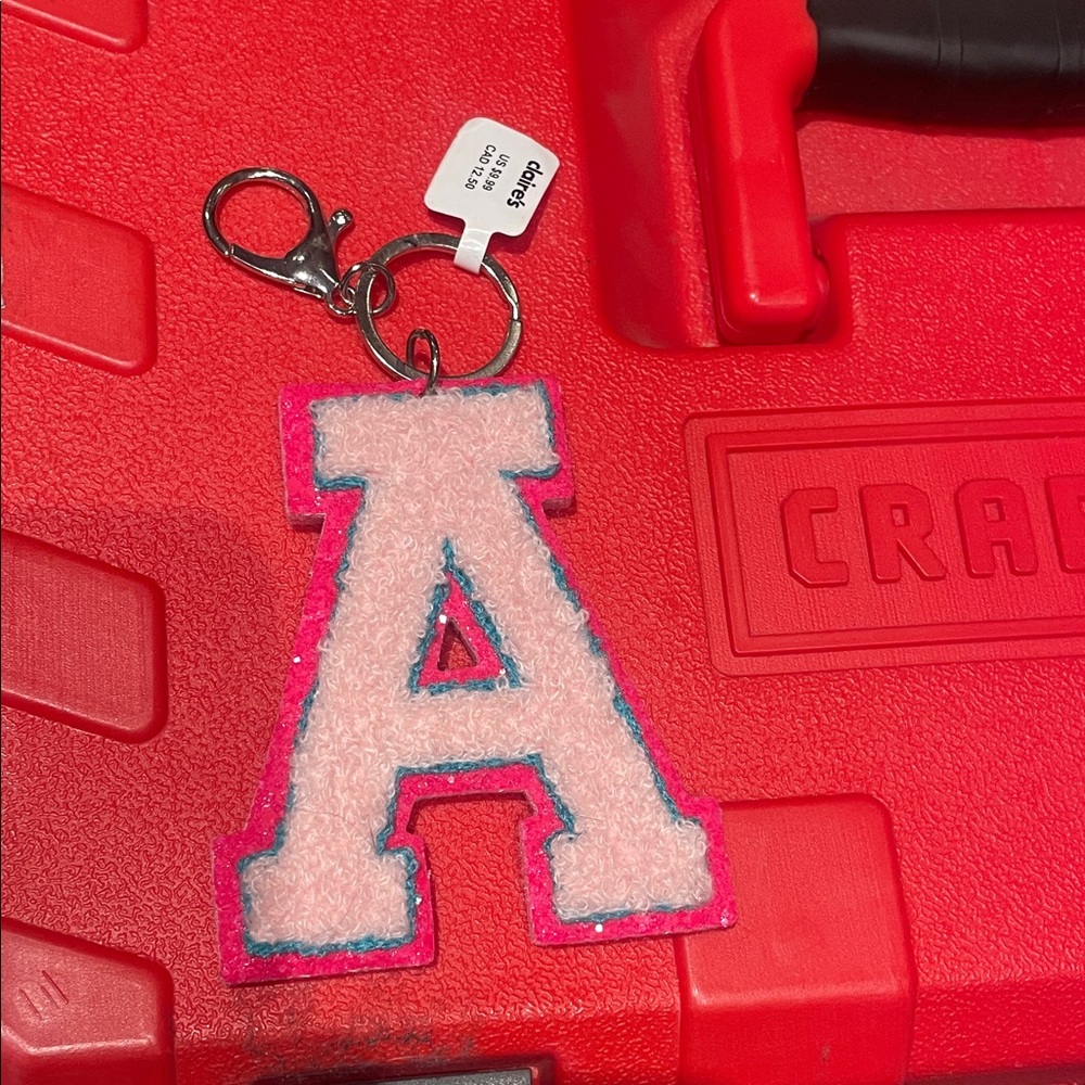 Claire’s letter A Keychain